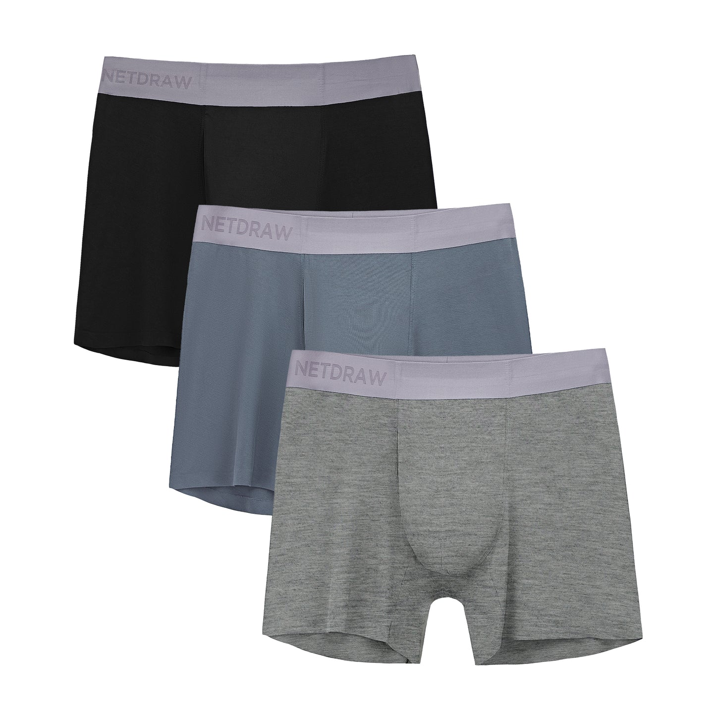 Men's 5'' Bamboo Boxer Briefs 3 Pack