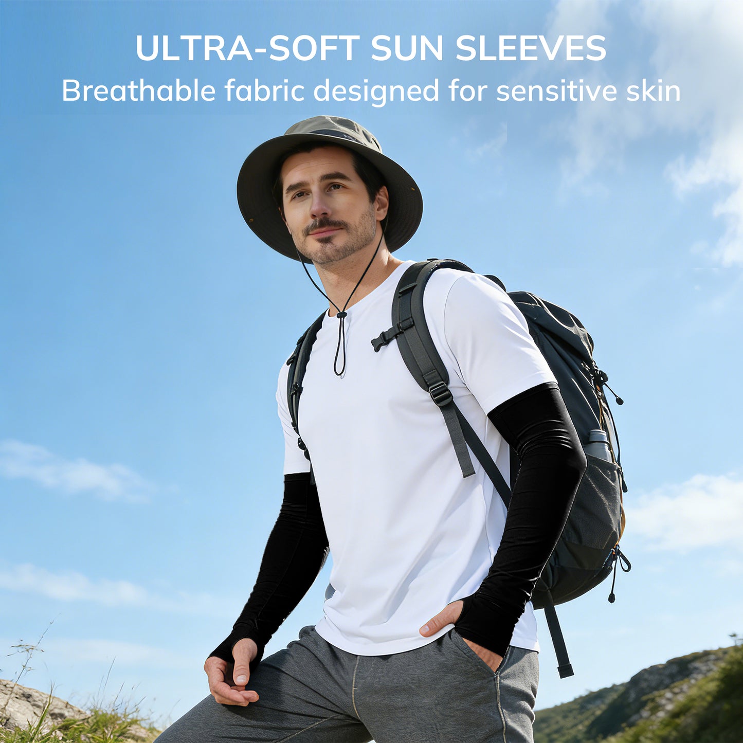 Unisex Bamboo Arm Sleeves