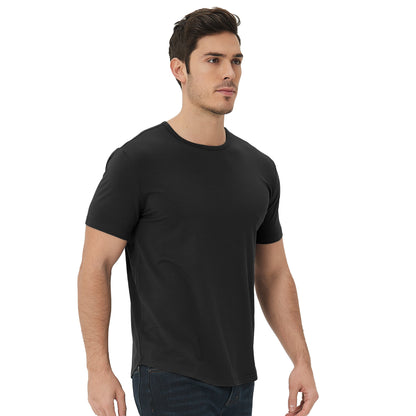 Men's 3 Pack Curved Hem Bamboo T-Shirt