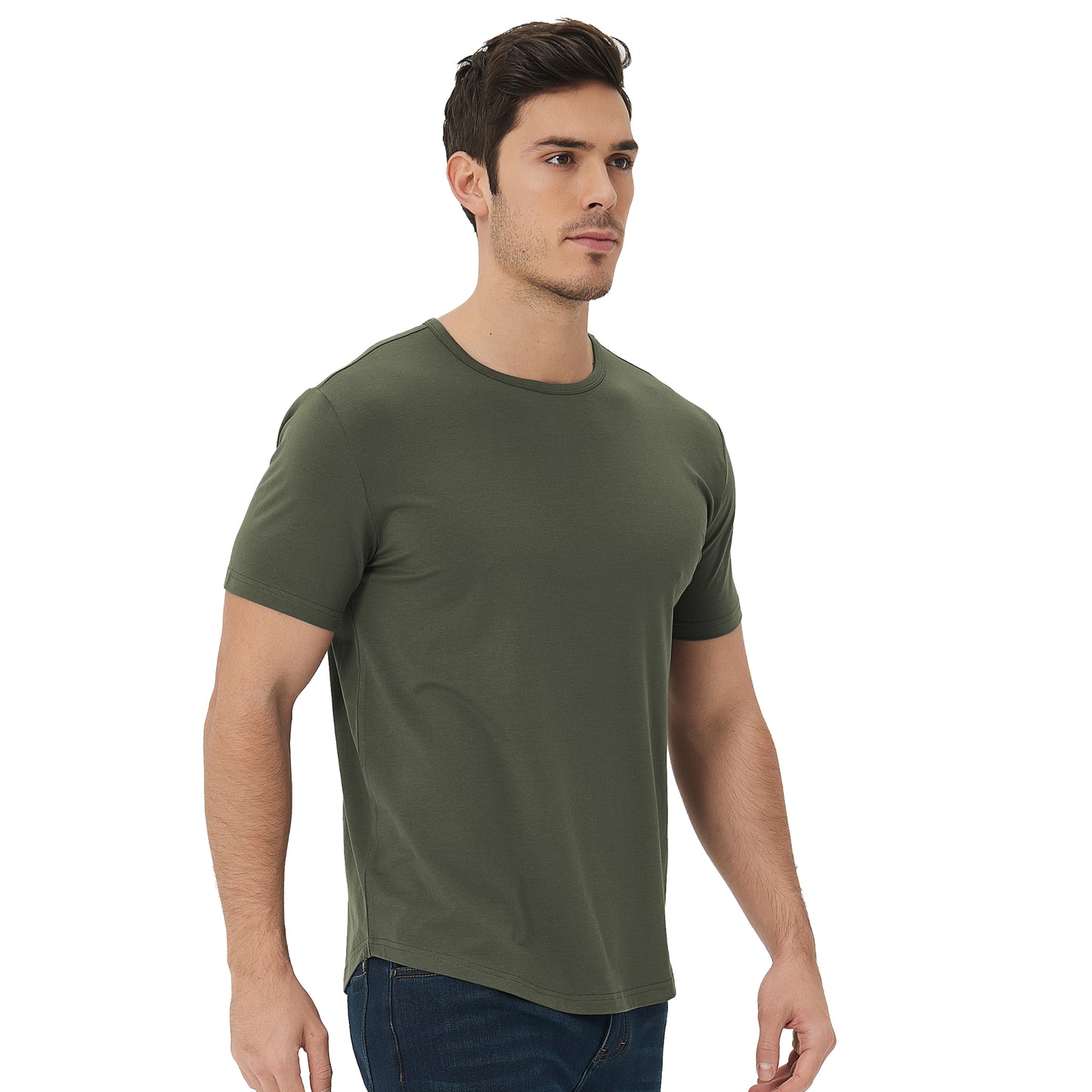 Men's 3 Pack Tall Curved Hem Bamboo T-Shirt