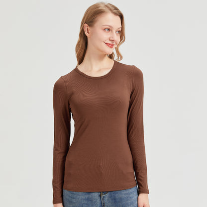 Women's Ribbed Bamboo Long Sleeve T-Shirt