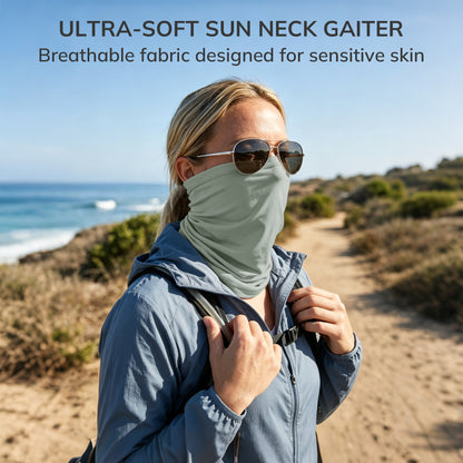 Unisex UPF 50+ Bamboo Viscose Neck Gaiter 2 Pack