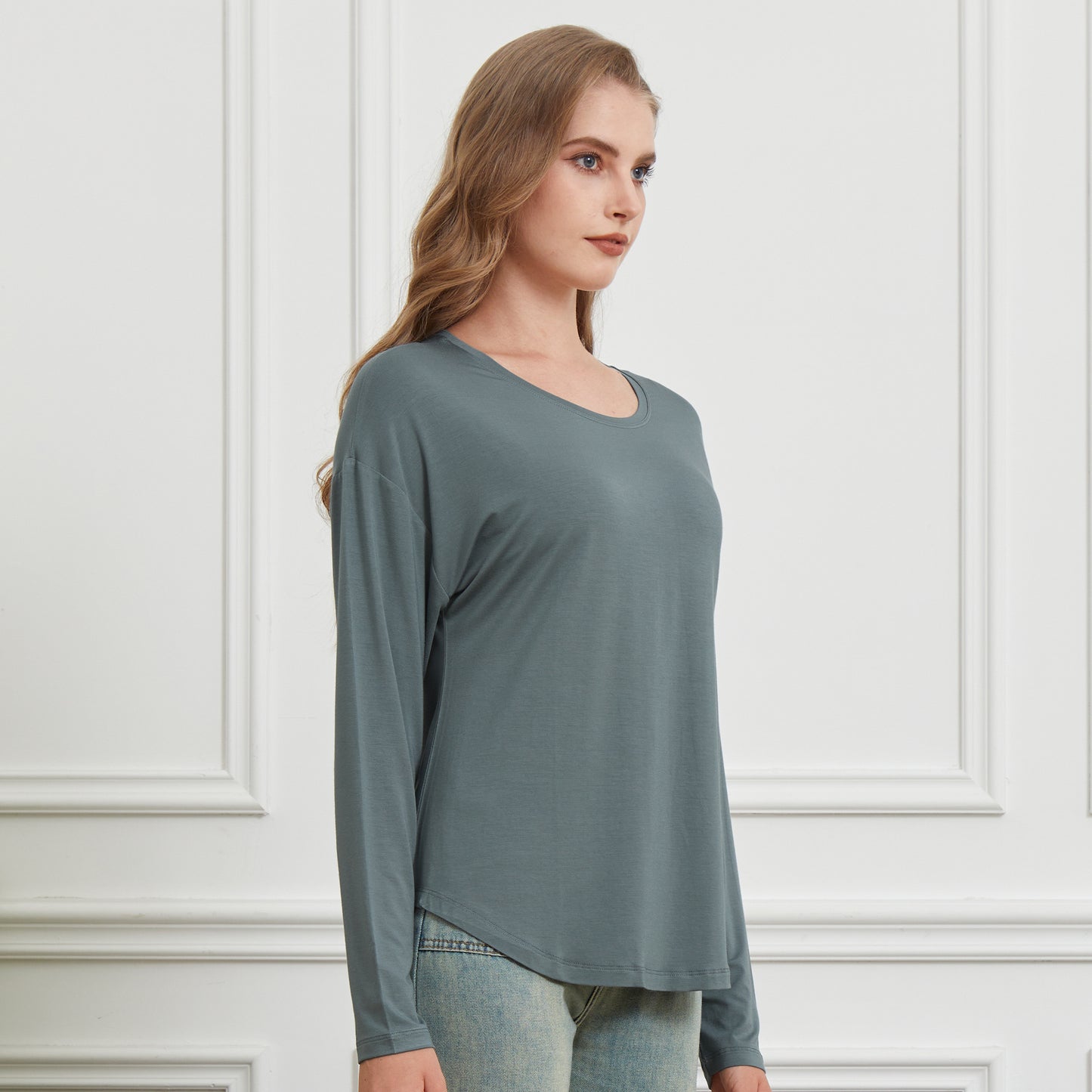 Bamboo Long Sleeve Dolman Top