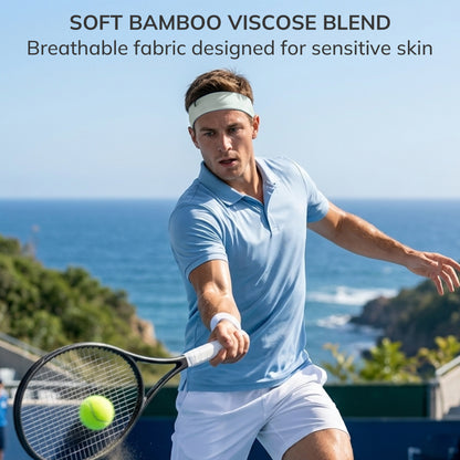 Buttery Soft Unisex Bamboo Viscose Sports Headbands 3 Pack