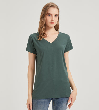 Women's Bamboo V Neck T-Shirt