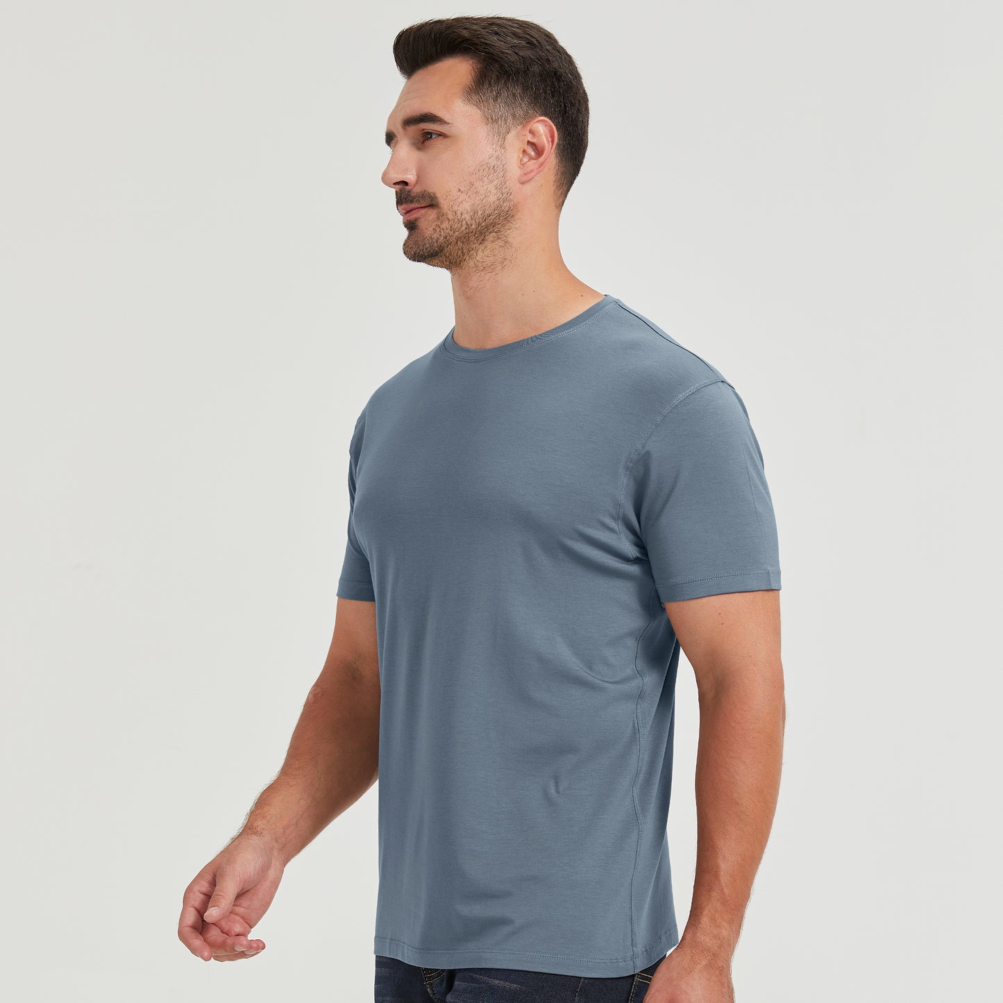 Men's Straight Hem Bamboo Shirt