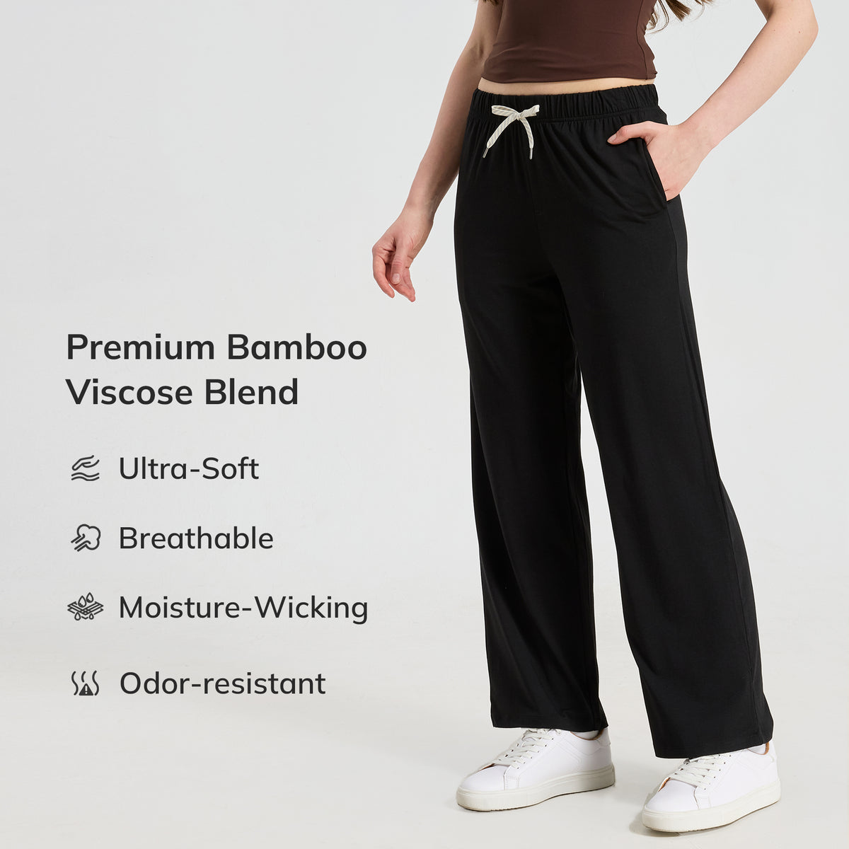 Women's Ultra-Soft Bamboo Straight Leg Pants