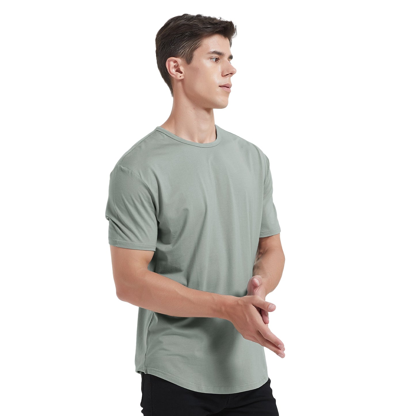 Men's Tall Curved Hem Bamboo T-Shirt