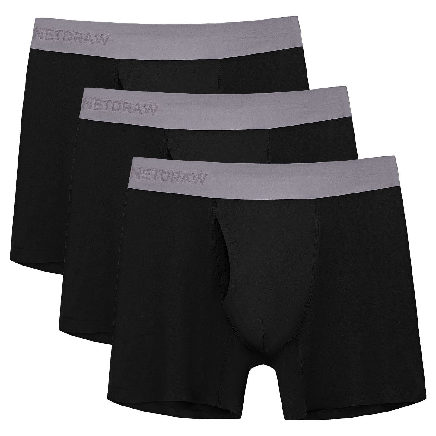 Men's 5'' Bamboo Boxer Briefs 3 Pack