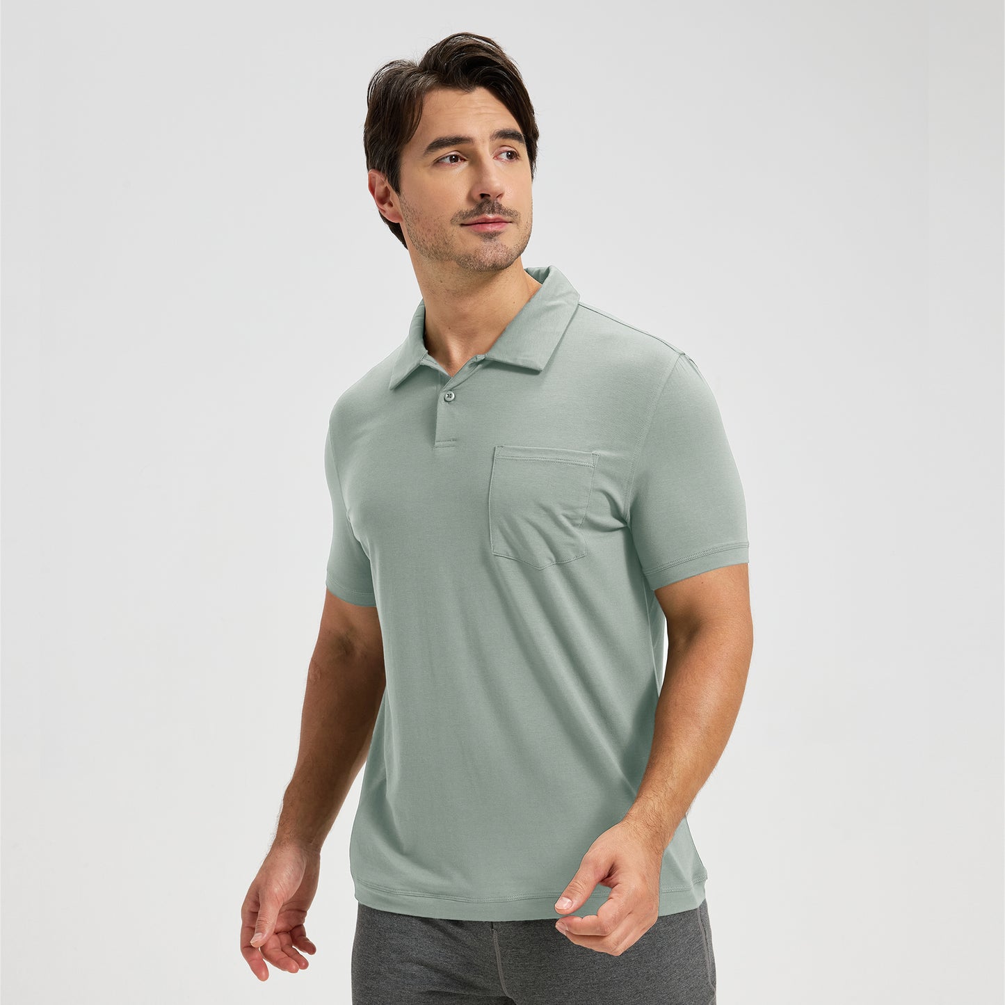 Men's Bamboo Pocket Polo