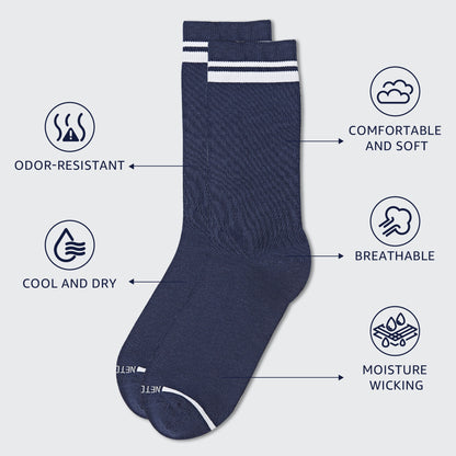 Mens Bamboo Crew Socks 3 Pack