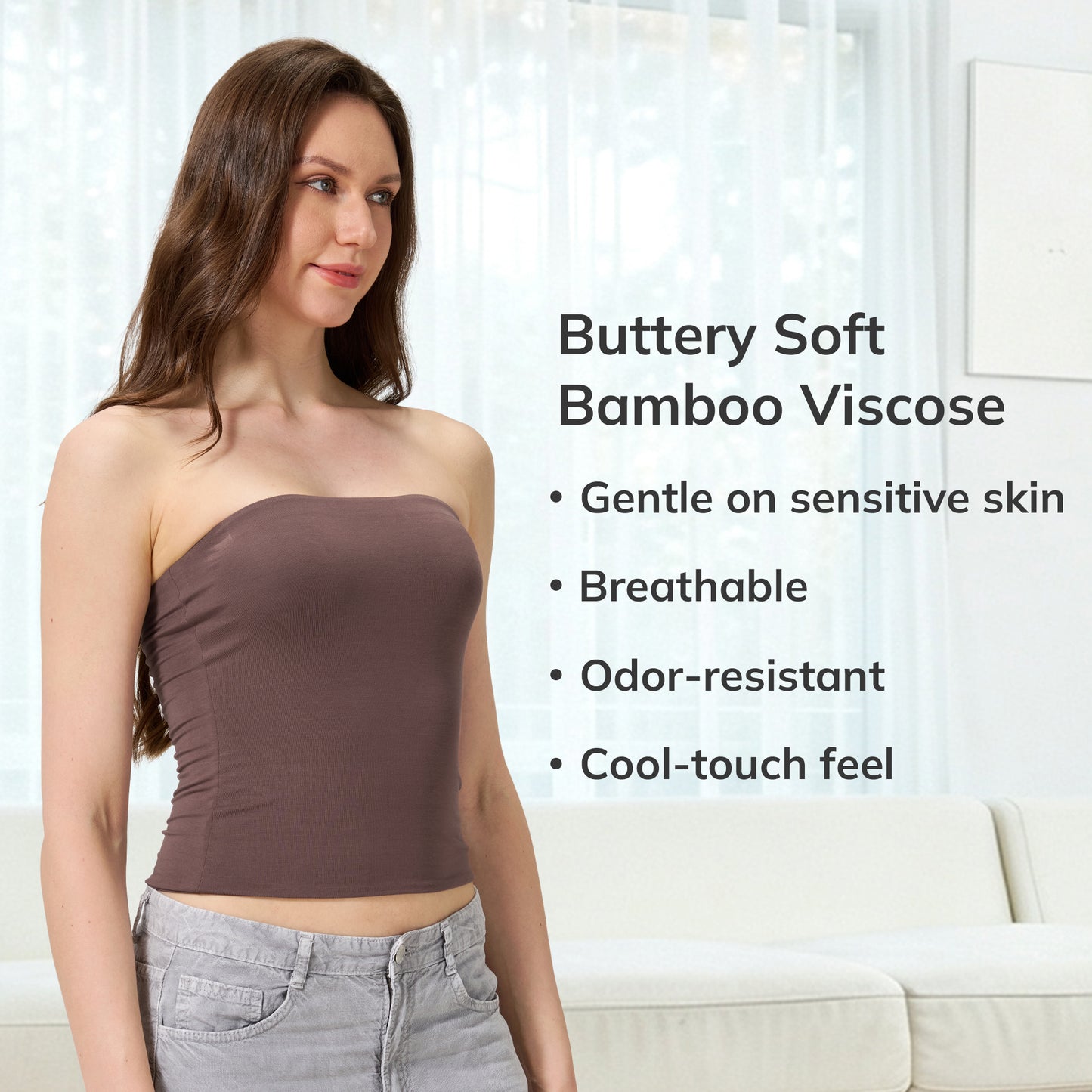Women's Bamboo Bandeau Top