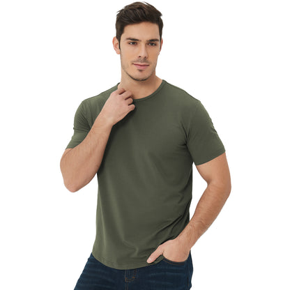 Men's 3 Pack Tall Curved Hem Bamboo T-Shirt