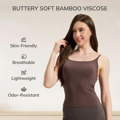Bamboo Camisole with Built-In Bra
