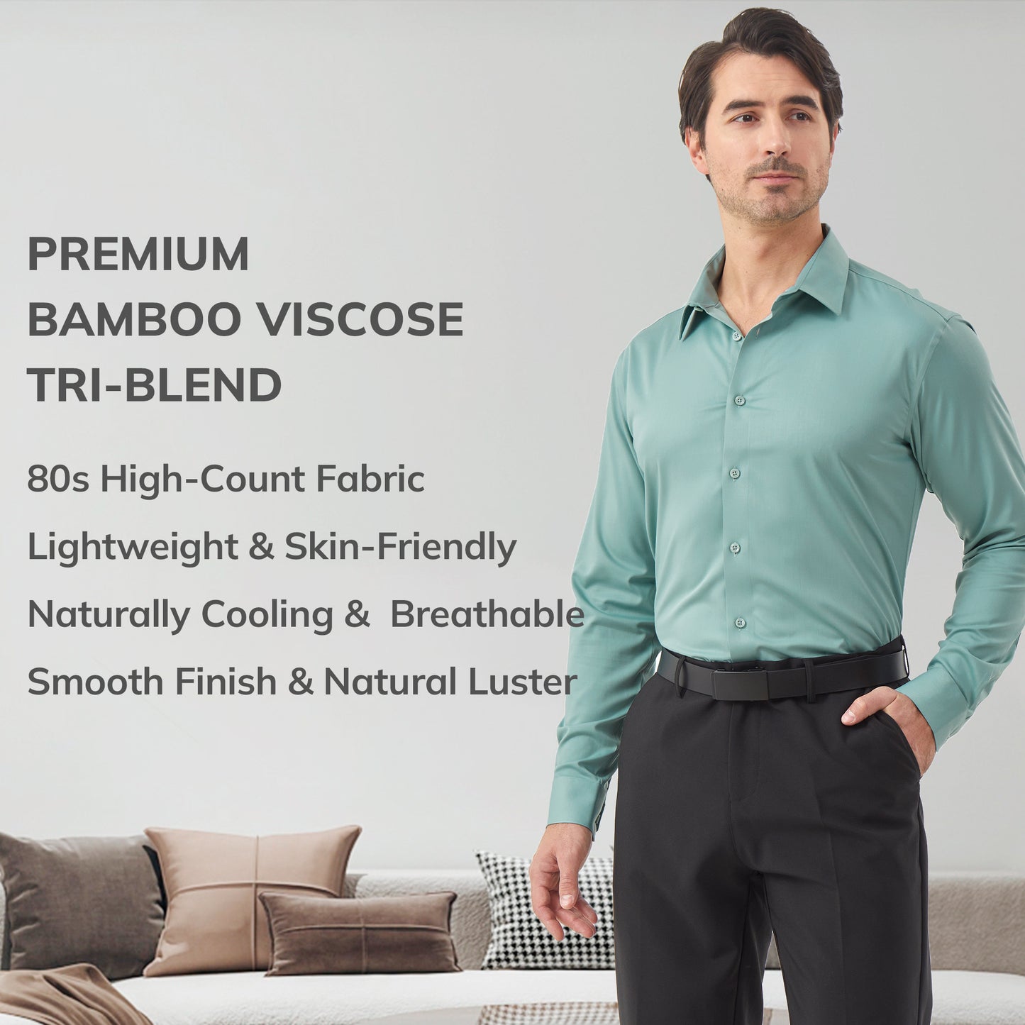 Bamboo Long Sleeve Dress Shirts