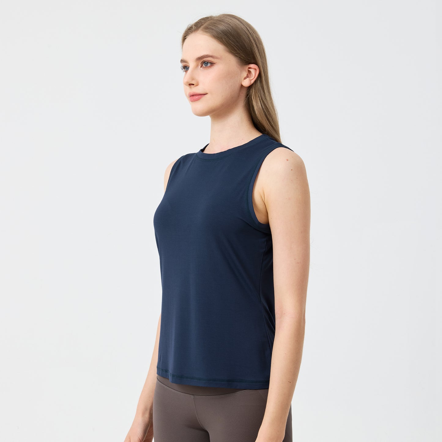 Women's Bamboo High Neck Tank