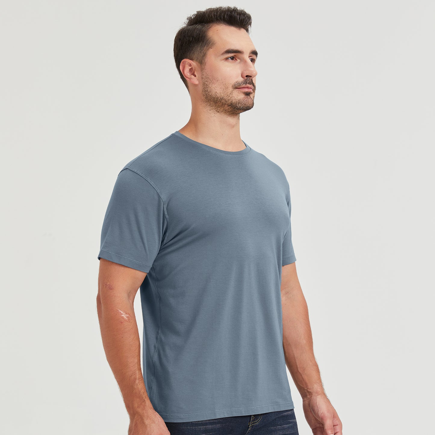 Men's Straight Hem Bamboo Shirt