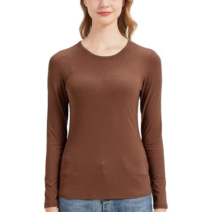 Women's Ribbed Bamboo Long Sleeve T-Shirt