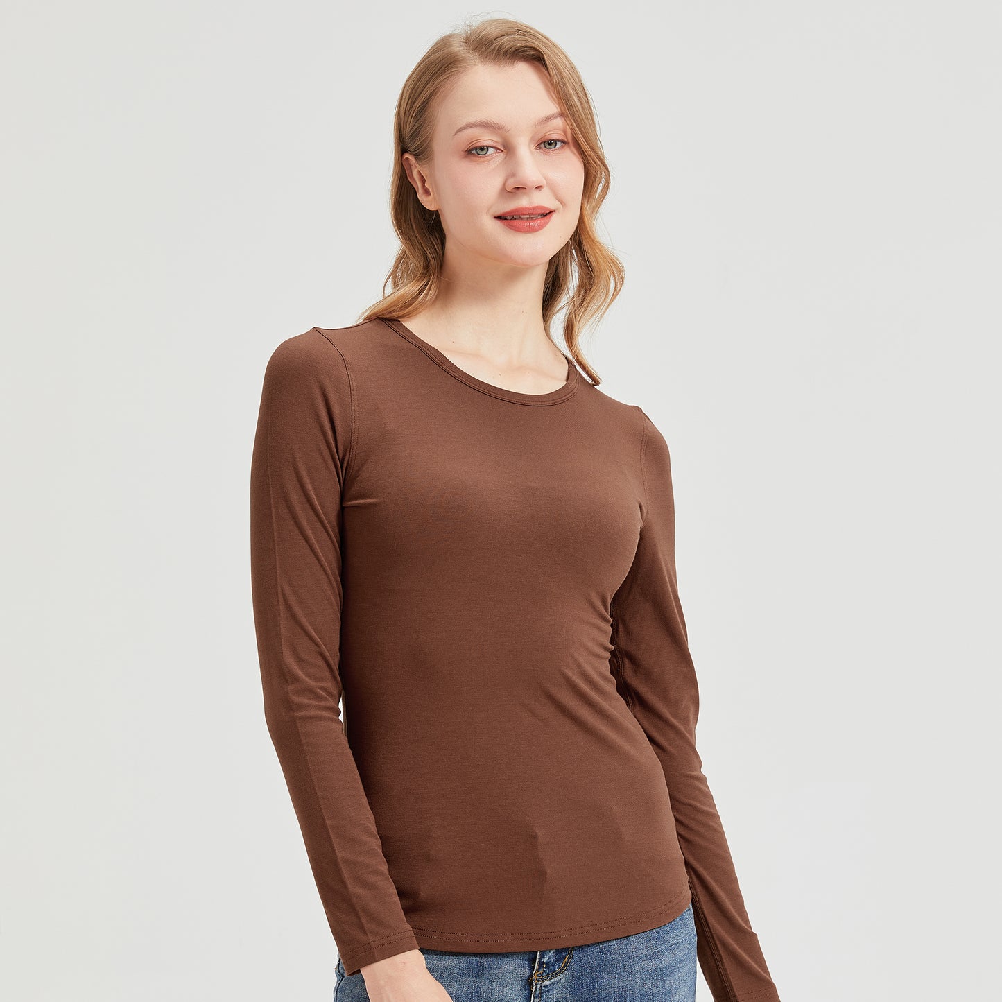 Women's Ribbed Bamboo Long Sleeve T-Shirt