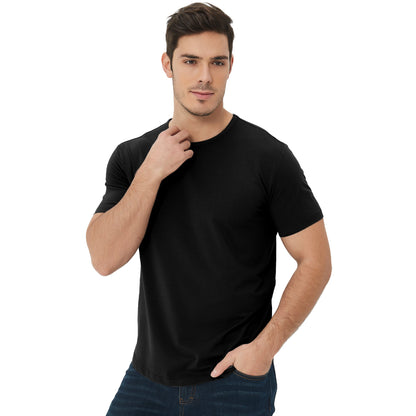 Men's 3 Pack Curved Hem Bamboo T-Shirt