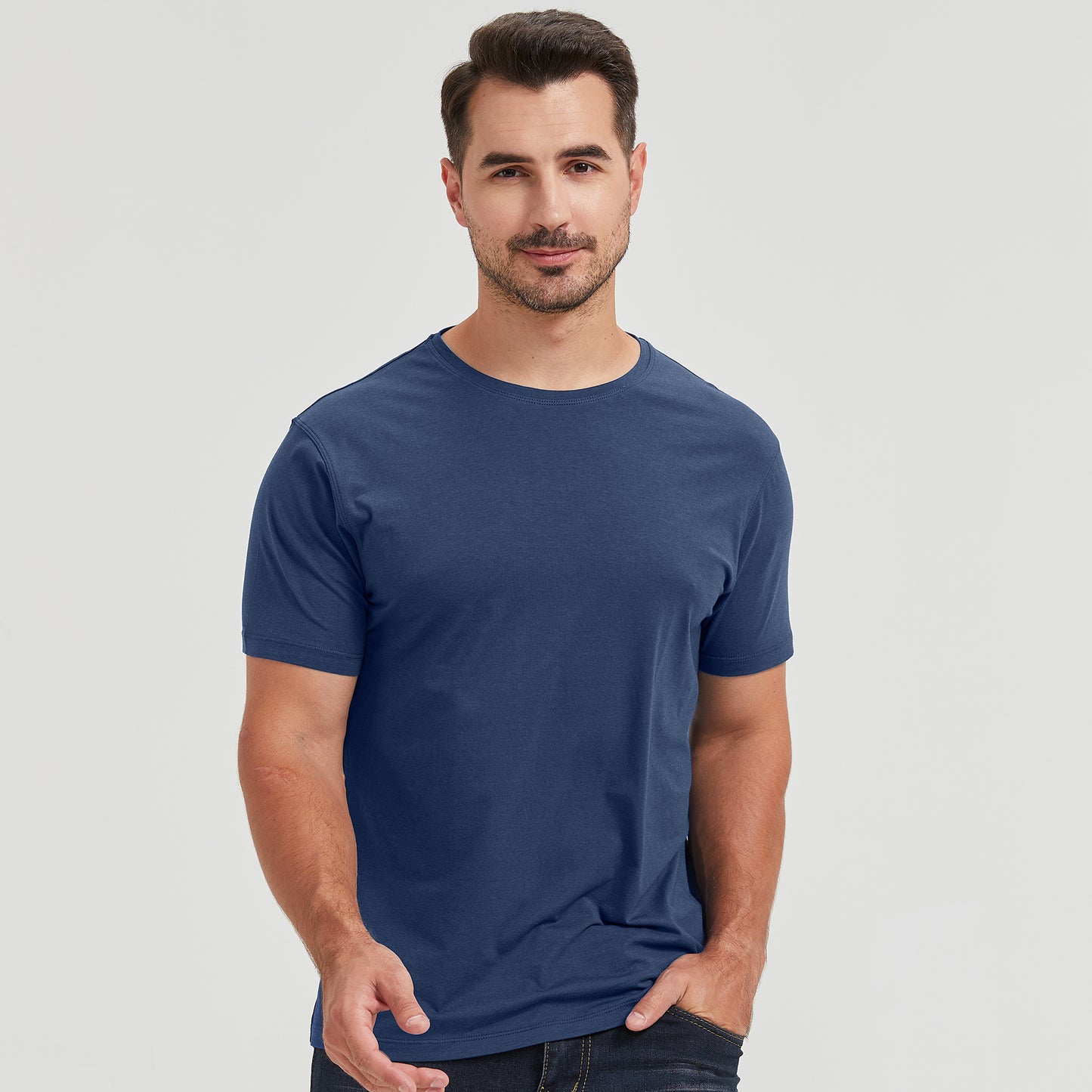 Men's Straight Hem Bamboo Shirt
