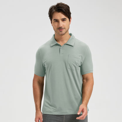 Men's Bamboo Pocket Polo