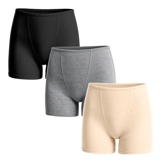Ribbed Bamboo Boxer Briefs 3 Pack
