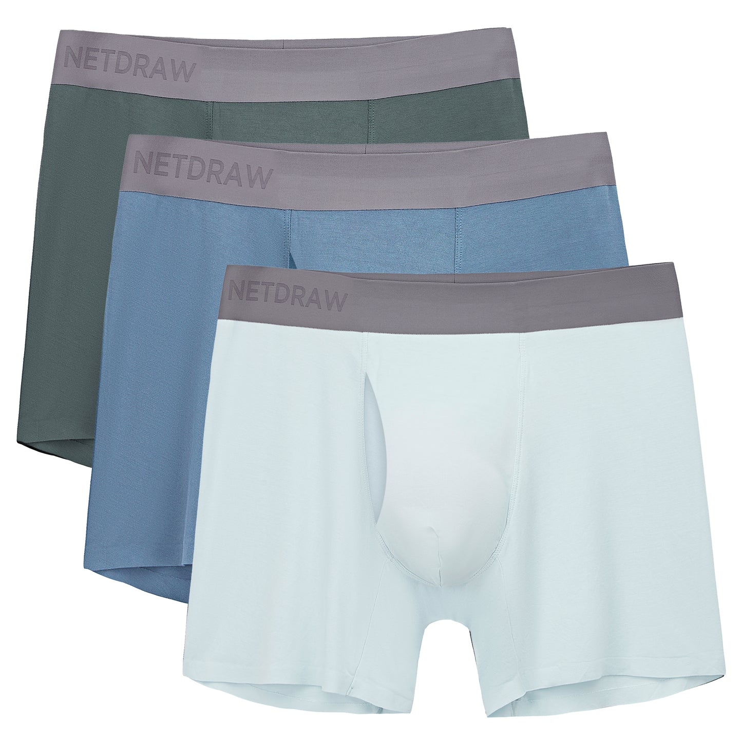 Men's 5'' Bamboo Boxer Briefs 3 Pack