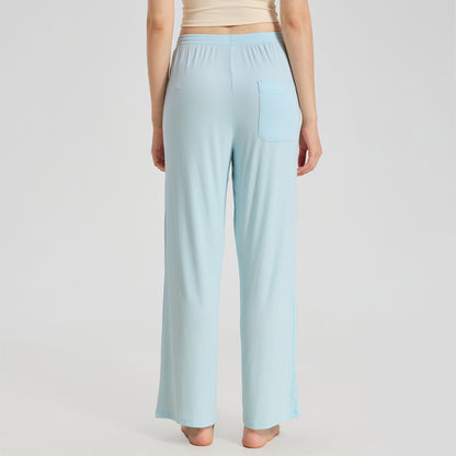 Bamboo Ribbed Wide Leg Pants