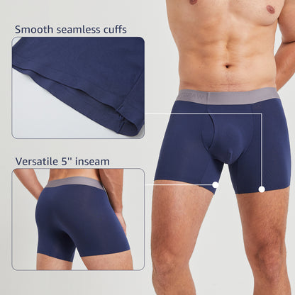 Men's 5'' Bamboo Boxer Briefs 3 Pack