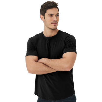 Men's Tall Curved Hem Bamboo T-Shirt