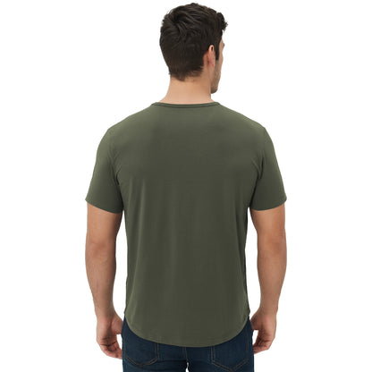 Men's 3 Pack Tall Curved Hem Bamboo T-Shirt