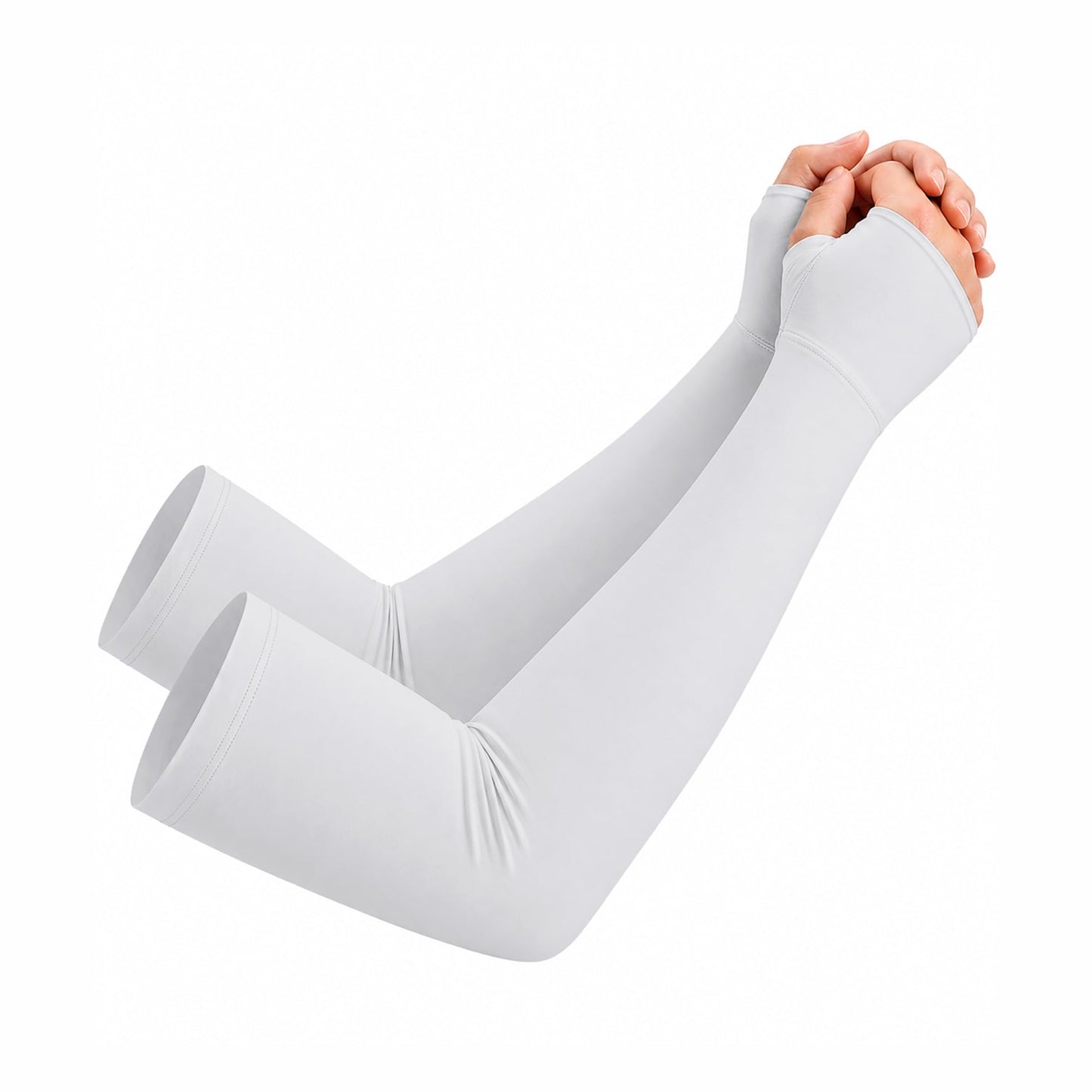 Unisex Bamboo Viscose Arm Sleeves with Thumb Hole