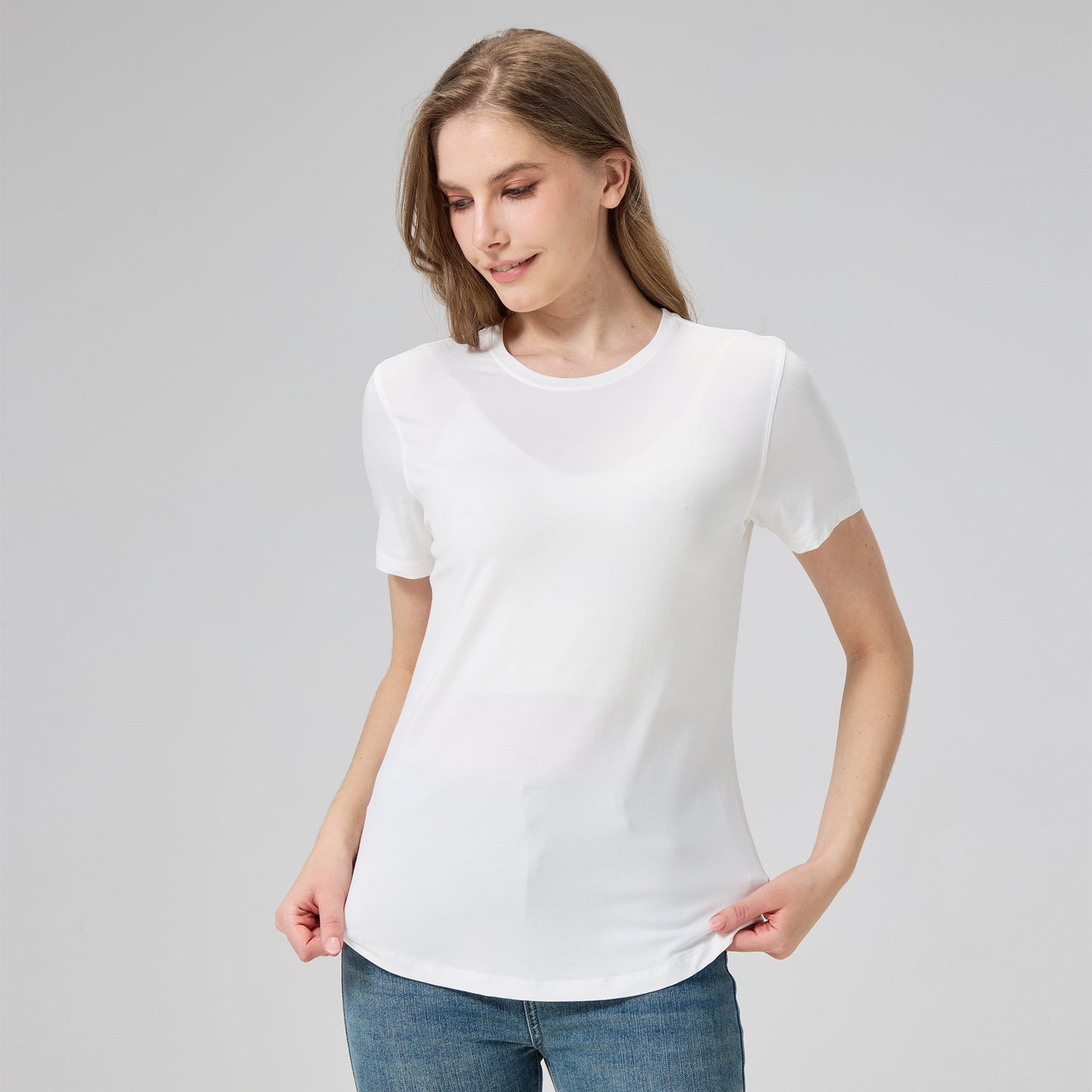 Women's Bamboo Crew Neck T-Shirt