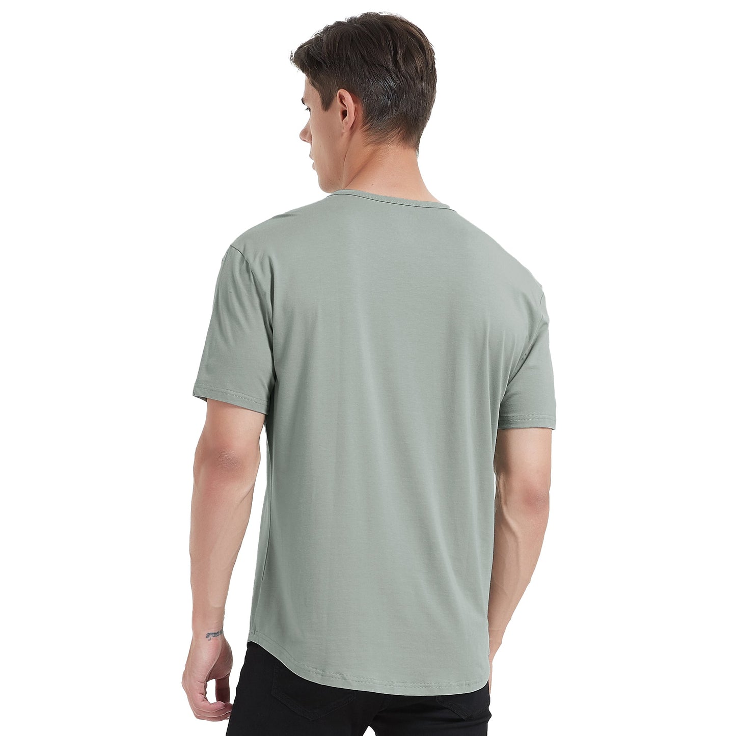 Men's 3 Pack Curved Hem Bamboo T-Shirt