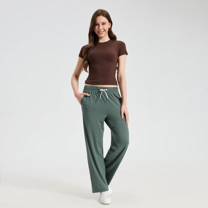 Women's Ultra-Soft Bamboo Straight Leg Pants