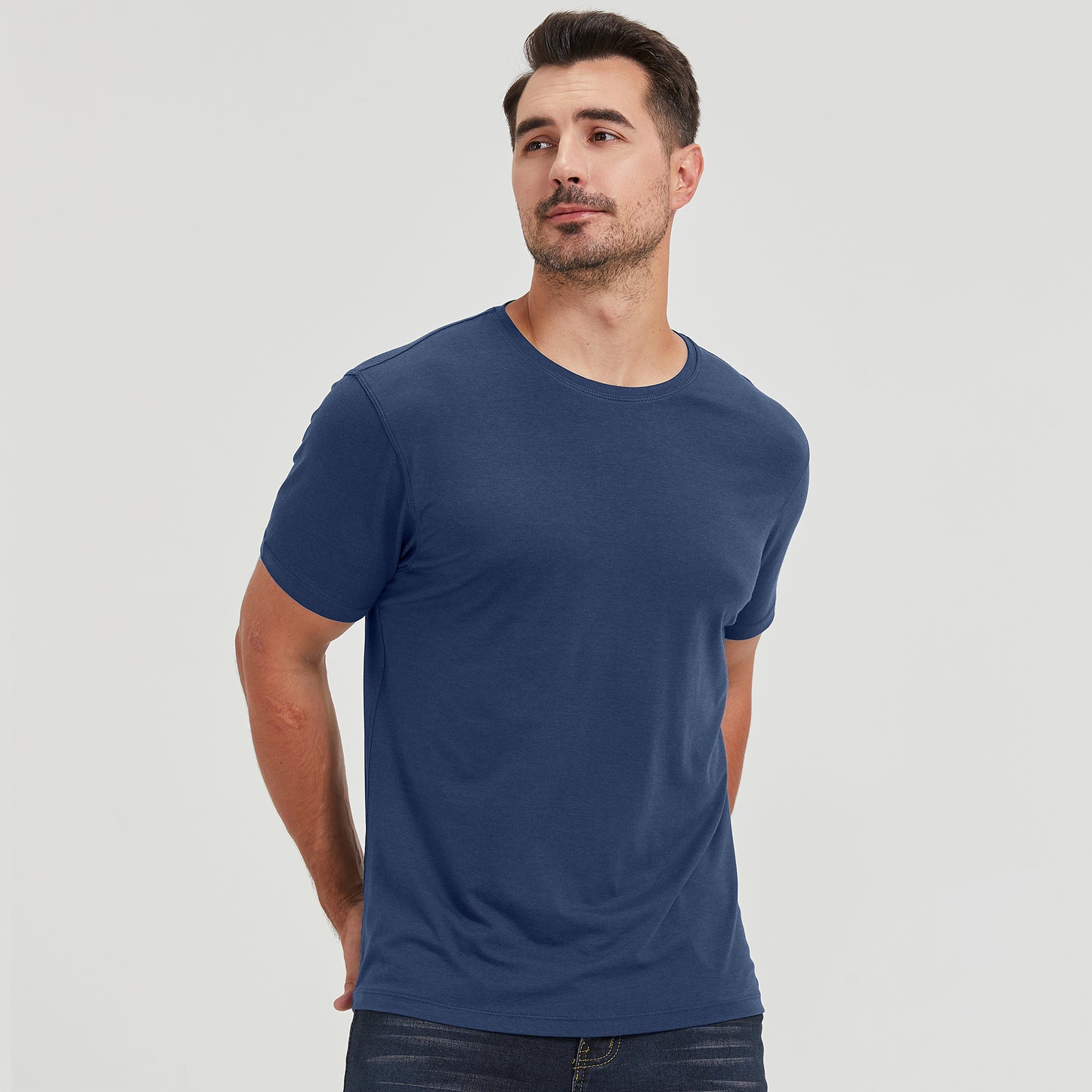 Men's Straight Hem Bamboo Shirt