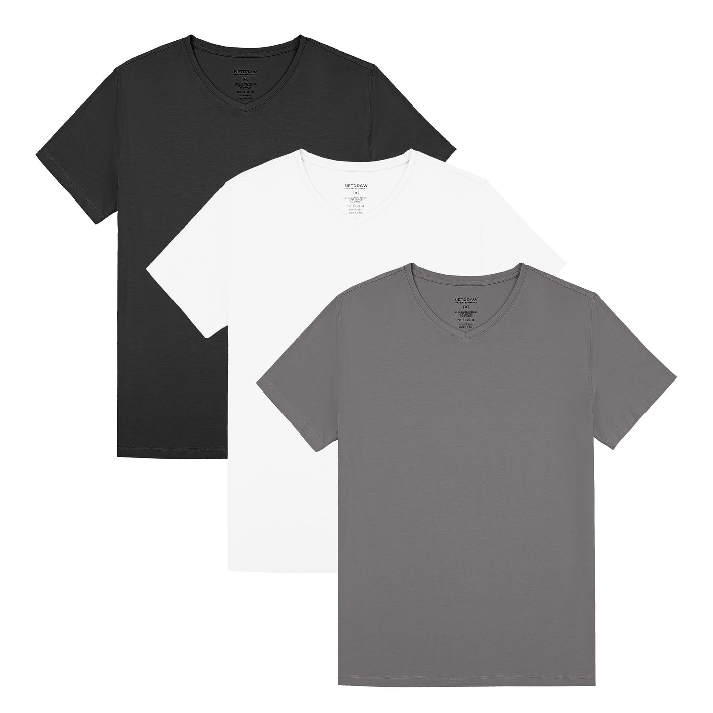 Men's 3 Pack Bamboo V-Neck Tee