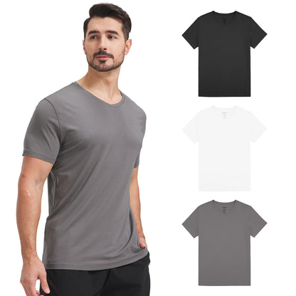Men's 3 Pack Bamboo V-Neck Tee