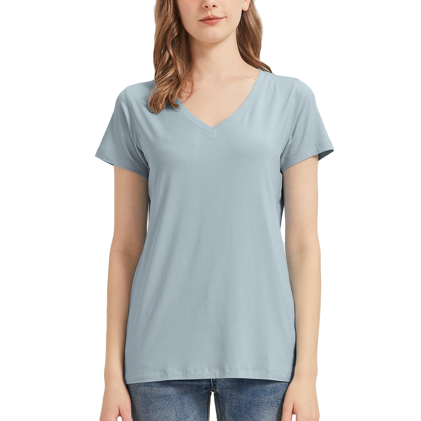 Women's Bamboo V Neck T-Shirt