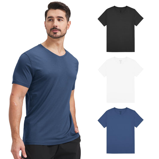 Men's 3 Pack Bamboo V-Neck Tee
