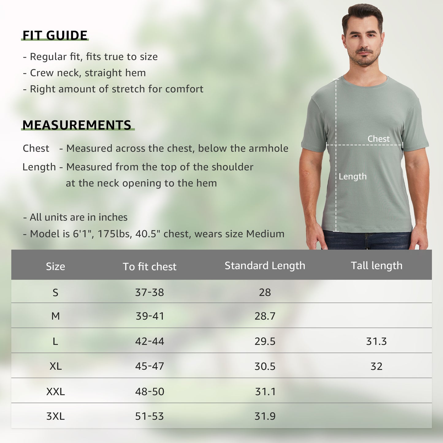 Men's Straight Hem Bamboo Shirt
