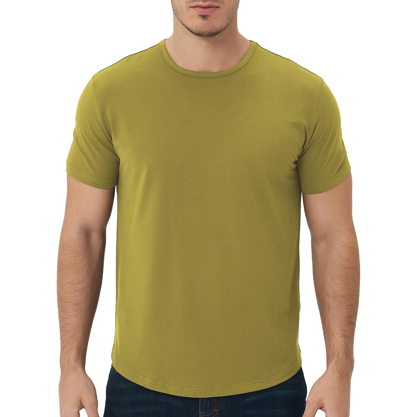 Men's Curved Hem Bamboo T-Shirt