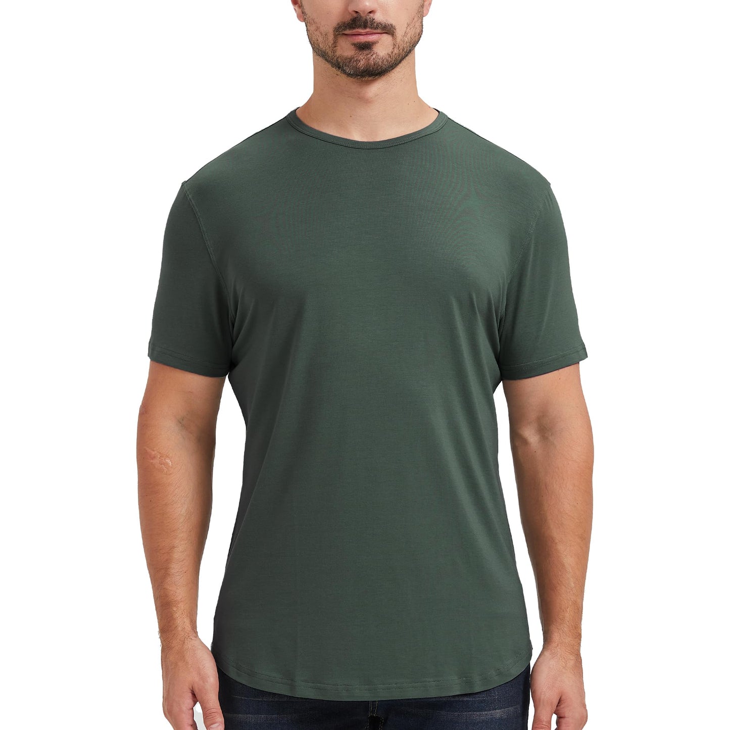 Men's Curved Hem Bamboo T-Shirt