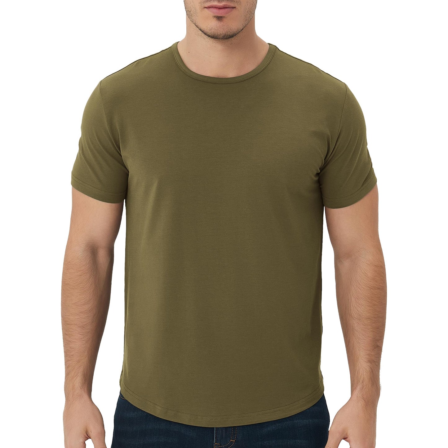 Men's Curved Hem Bamboo T-Shirt